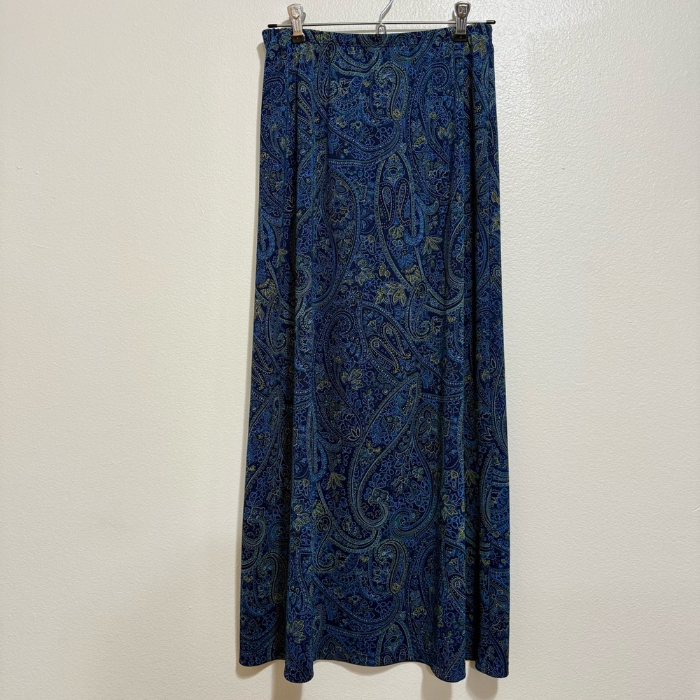 Vintage Blue Paisley Paul Harris Design Skirt